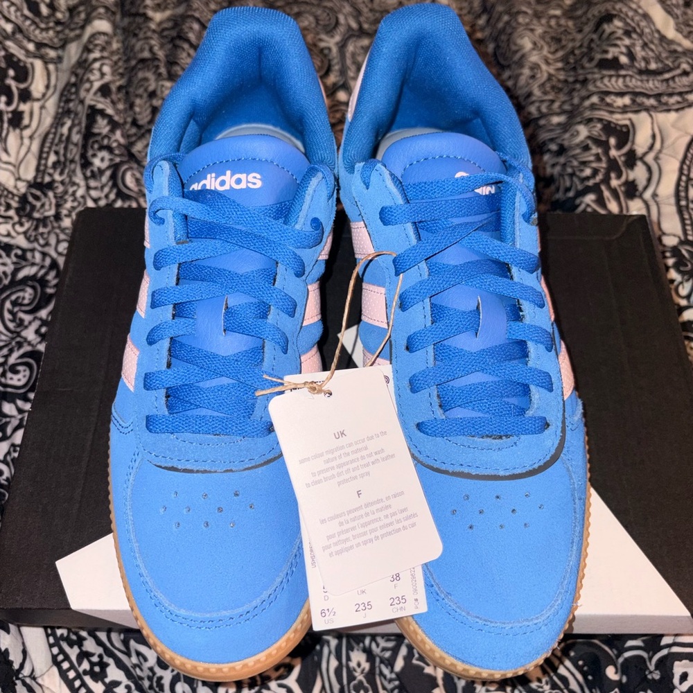 Adidas Breaknet Sleek NIB Blue & Pink Athletic Sneakers with Gum Sole 6.5 Women - Picture 8 of 15